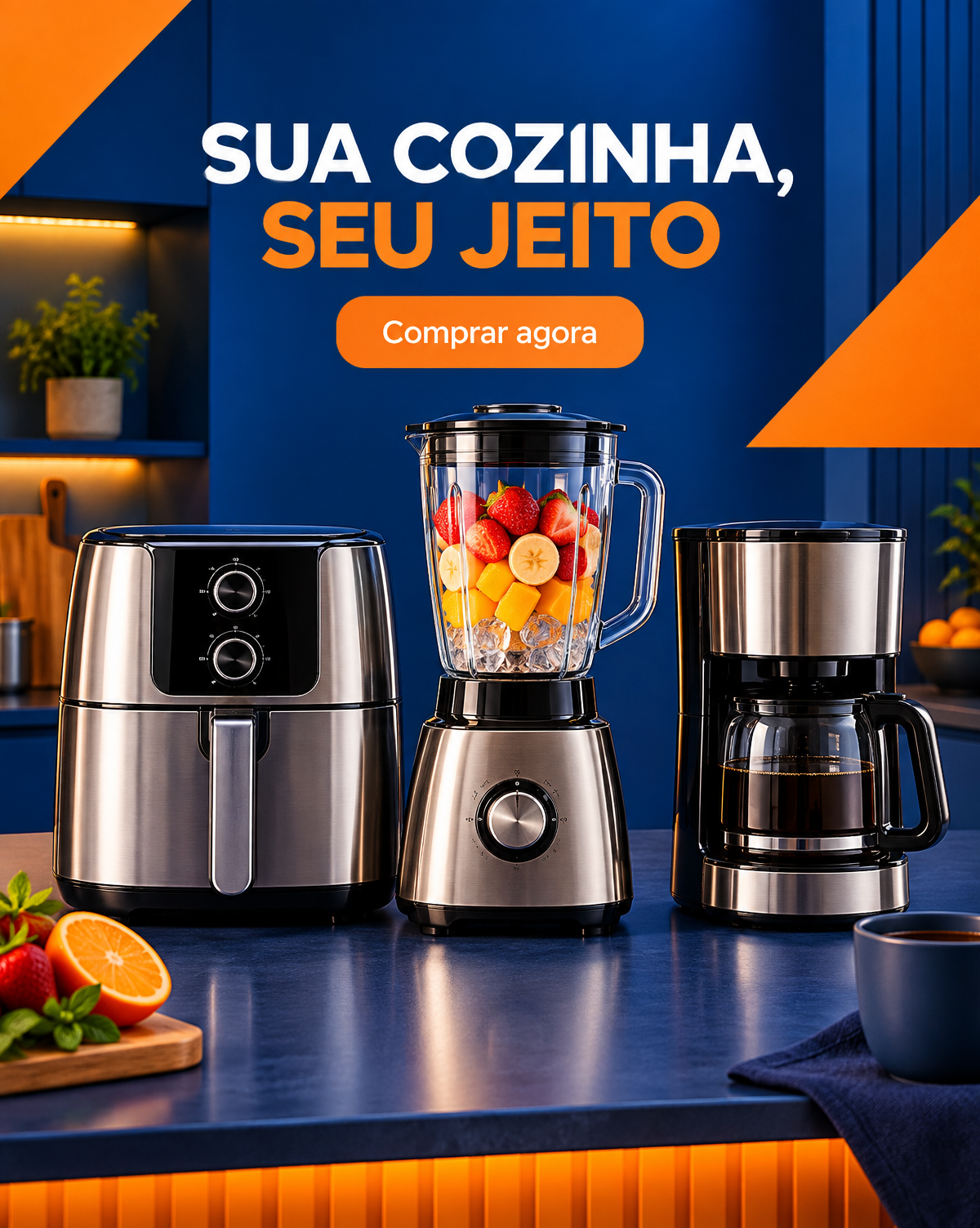 Sua cozinha, seu jeito com eletroportáteis Panorama